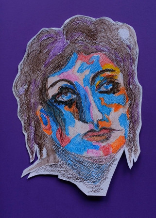 Compassie 24x34 aquarelpotlood op papier 