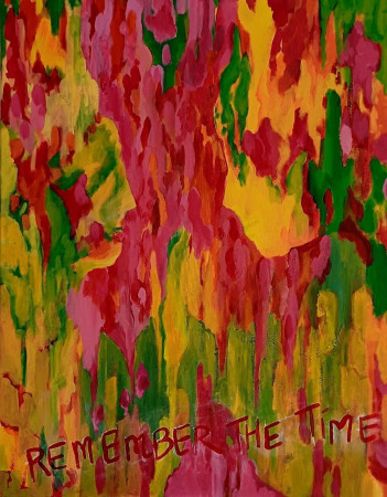 Remember the time 58x78 Acryl op doek