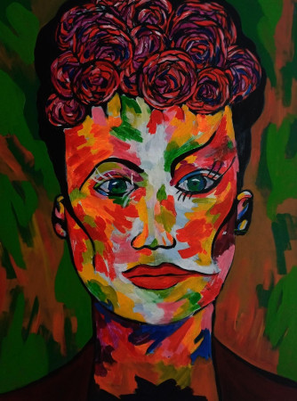 Garbo 60x80 acryl op doek 2023 (verkocht)