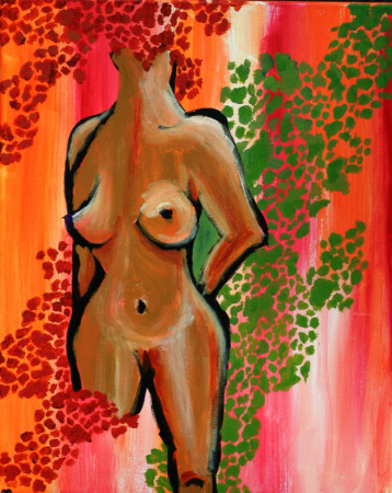 Torso 1 40x50 Acryl op doek 2021