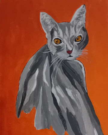 Poef 3 60x80 Acryl op doek 2024 