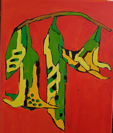 Datura 24x30 acryl op doek 2026